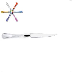 Sapphire Steak Knife, (18.10 aisi304 Steel), Methacrylate Handle: Zaffiro