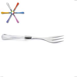 Sapphire Serving Fork, (18.10 aisi304 Stainless Steel), Methacrylate Handle: Zaffiro