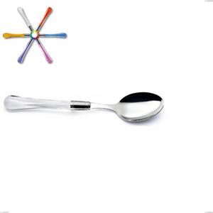 Sapphire Table Spoon in 18.10 AISI304 Stainless Steel with Acrylic Handle Dishwasher Safe Name: Zaffiro