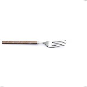 Zeus Fire Table Fork, Forged 18/10 Stainless Steel (AISI 304) - Length 214 mm, Hammered and Burnished Handle