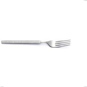 Zeus ICE Table Fork, 18/10 Hammered Sandblasted Forged Stainless Steel, 4 mm Thickness, 214 mm Length