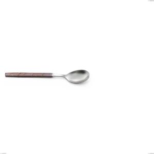 Zeus Fire Coffee Spoon, Forged 18/10 Stainless Steel (AISI 304) - Length 140 mm, Burnished Hammered Handle