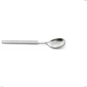 Zeus ICE Coffee Spoon, 18/10 Hammered Sandblasted Forged Stainless Steel, 4 mm Thickness, 140 mm Length, Forged Name: Zeus ICE