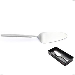 Zeus ICE Cake Server in Display Box, 18/10 Sandblasted Hammered Forged Stainless Steel, 4 mm Thickness, Forged