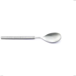 Zeus ICE Table Spoon, 18/10 Hammered Sandblasted Forged Stainless Steel, 4 mm Thickness, 212 mm Length, Forged