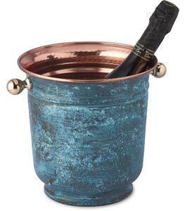 Pompeii Green Copper Ice Bucket � 20xh 21 cm Handcrafted in Italy by home line