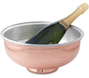 Copper Ice Bowl, Fruit Holder, Bottle Holder �36xh17 cm Tinned Inside Handcrafted in Italy - home line