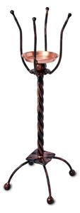 Handcrafted Wrought Iron and Solid Copper Ice Bucket Stand, 80 cm Height
