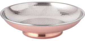 Seafood and Land Fruit Holder Salad Bowl in Polished Copper �28xh7.5 cm Tin-plated Inside Handcrafted in Italy - home line