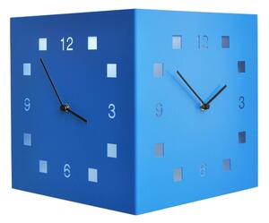 BILOGICO Perforated Sheet Metal Wall Clock, Lacquered Casing, Dimensions 30x23x h 45 cm, Read the Time from Multiple Angles