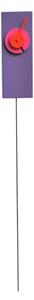 CUCCU' MINILOGICO Wall Clock in Lacquered MDF, Dimensions 7x4.5 x h20 cm, Pendulum Length 50 cm