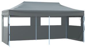 Folding Pop-up Partytent with Sidewalls 3x6 m Anthracite