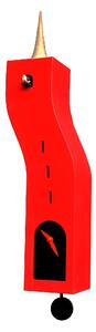 Cuckoo Clock with Pendulum Stortolo 15x10xh57 cm Lacquered Case, Solid Beech Turned Cone