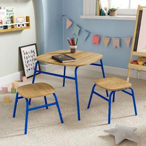 Elements Kids Griffin Play Table and Stool Set Blue