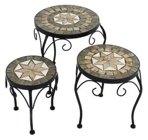 Brava Low Set of 3 Plant Stands