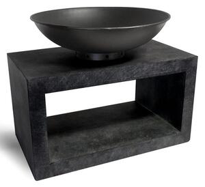 Ivyline Granite Firebowl and Rectanglular Base