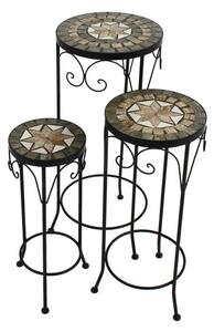 Brava Tall Set of 3 Plant Stands