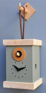 Wall Cuckoo Clock, TITTI Support 13x13xh20 cm MDF Case Grey ral 7033