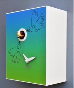 Wall Clock, D'Apres PICASSO 16.5x10xh20 cm Lacquered White MDF Case