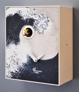 Cuckoo Wall Clock, Hokusai 16.5x10xh20 cm MDF Case Design by Domenico Cimino