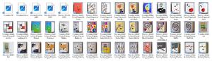 Wall Clock, D'Apres MAGRITTE 16.5x10xh20 cm White Lacquered MDF Case