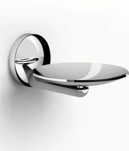 Suspended Chrome Soap Dish GRAND HOTEL 10x13.5xh5.5 cm with Acrylic Container
