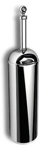 Freestanding or Wall-Mounted Stainless Steel Toothbrush Holder BRITISH 8x8xh36.8 cm Classic English Style Early 20th Century Shiny Stainless Steel Colour