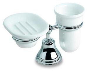 LIBERTY Free-Standing Soap Dish Holder in Various Finishes: Chrome, Antique Copper, Gold, Bronze