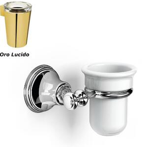 Hanging Porcelain Cup Holder 14x12xh10.50 cm Liberty Porcelain with Shiny Gold Finish