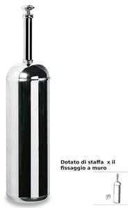 Polished Stainless Steel Toilet Brush Holder, Freestanding or Wall Mounted, Dimensions 8x8x h 35.5 cm LIBERTY Polished Stainless Steel