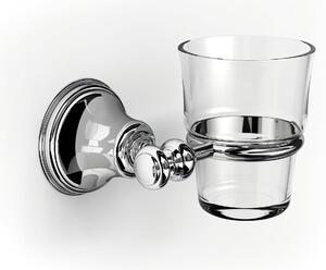 Suspended Glass Cup Holder 14x12xh10.50 cm Liberty with Polished Stainless Steel Finish