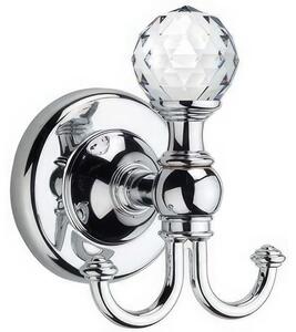 Bathroom Hook Linea MADRAS ORIENTE 7x6.5xh9 cm Chrome and Swarovski