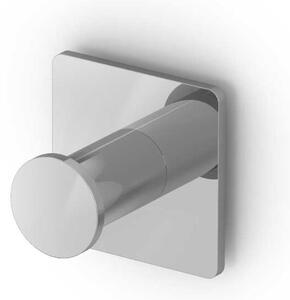 Oslo Square Robe Hook, Minimalist Style Shiny Chrome 4.6x4.5x4.6 cm