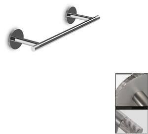 Small Bidet Towel Holder 30 cm TEXTURE Dimensions 30x9xh4.6 cm Polished Stainless Steel Contemporary Industrial Style