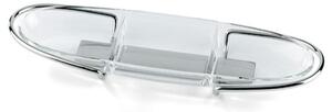 UNOMILLE 41x12 cm Tasting Dish with 3 Compartments Cutlery