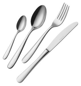 Beta 4-Piece Stainless Steel Cutlery Set: 1 Knife, 1 Fork, 1 Spoon, 1 Teaspoon, 18/10 Steel with Mirror Polish Finish, 4.0mm Thickness