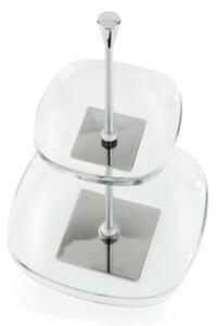 Unomille Two-Tier Sandblasted Steel Cutlery Stand h23 cm