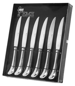 Hollow Handle Steak Knives Set of 6 Made of 1810 Mirror Polished Stainless Steel, in Gift Packaging