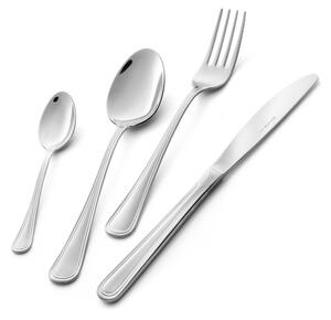 Galles Stainless Steel Cutlery Set 18/10 1 Knife 1 Fork 1 Spoon 1 Coffee Spoon Polished Mirror Finish 1810