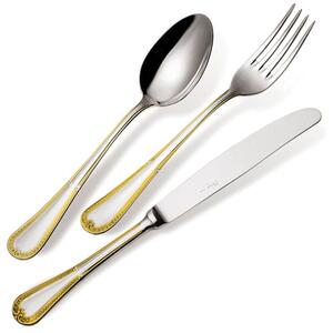 FIRENZE ORO 49 Piece Cutlery Set Stainless Steel 18/10 Mirror Polished 2.5 mm Thickness in Gift Box EME