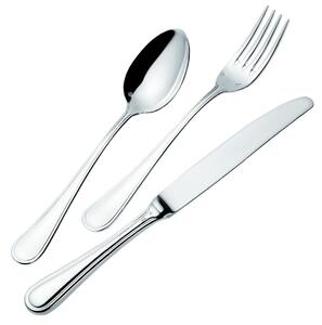 24-Piece IMPERO ARGENTATO Silver Plated Cutlery Set, 8 Microns Silver, 3 mm Thickness