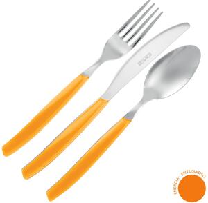 Chromotherapy Energy Cutlery Set 24 Pieces Stainless Steel with Acrylic Handles Dishwasher Safe EME