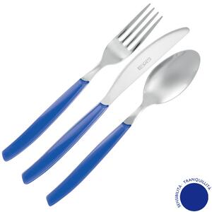 Chromotherapy SENSO 24 Pieces Stainless Steel Cutlery Set with Acrylic Handles Dishwasher Safe EME