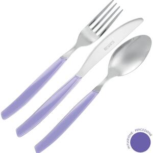 Chromotherapy SERENITY Cutlery Set 24 Pieces Stainless Steel with Acrylic Handles Dishwasher Safe EME cromoterapia eme