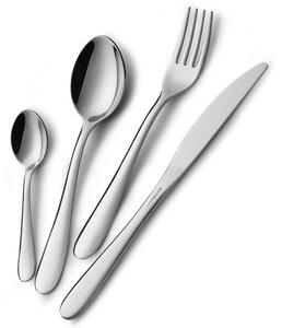 Cutlery set 1.8 mm SEGNO 1 Knife 1 Fork 1 Spoon 1 Coffee Spoon in 18.10 Polished Stainless Steel