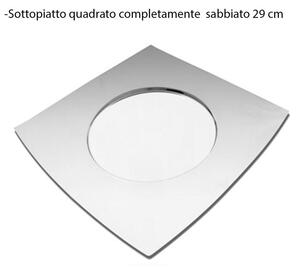 Square Underplate 29x29 cm Sandblasted Inside and Outside