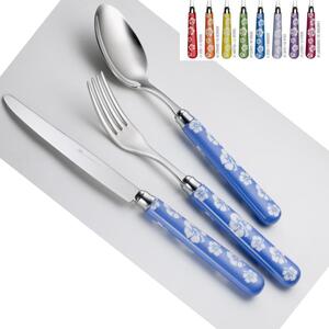 TIARRE' Colourful Cutlery Set 1 Knife 1 Fork 1 Spoon 1 Coffee Spoon in Stainless Steel 18/10