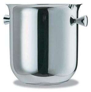 EMY Small Ice Bucket �15.5 xh15 cm in Polished Stainless Steel with Shiny Metal Handle