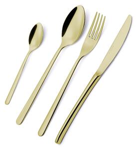 VENICE TIN GOLD Cutlery Set 24 Pieces Stainless Steel 18/10 AISI304 Thickness 4.0 mm EME