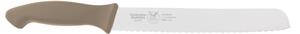 23 cm Taupe Bread Knife with Thermoplastic Rubber Handle